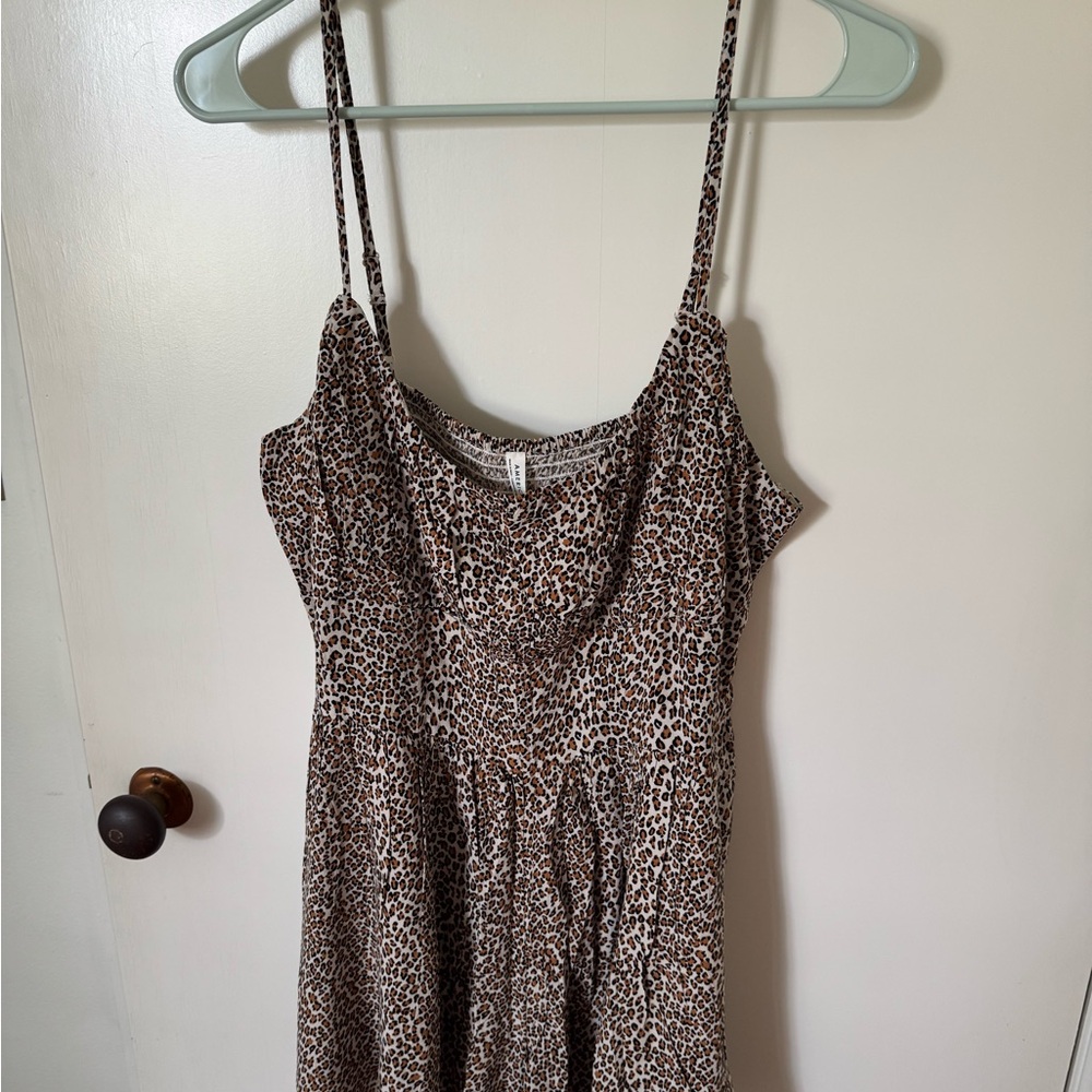 American Eagle Outfitters Leopard Print Romper